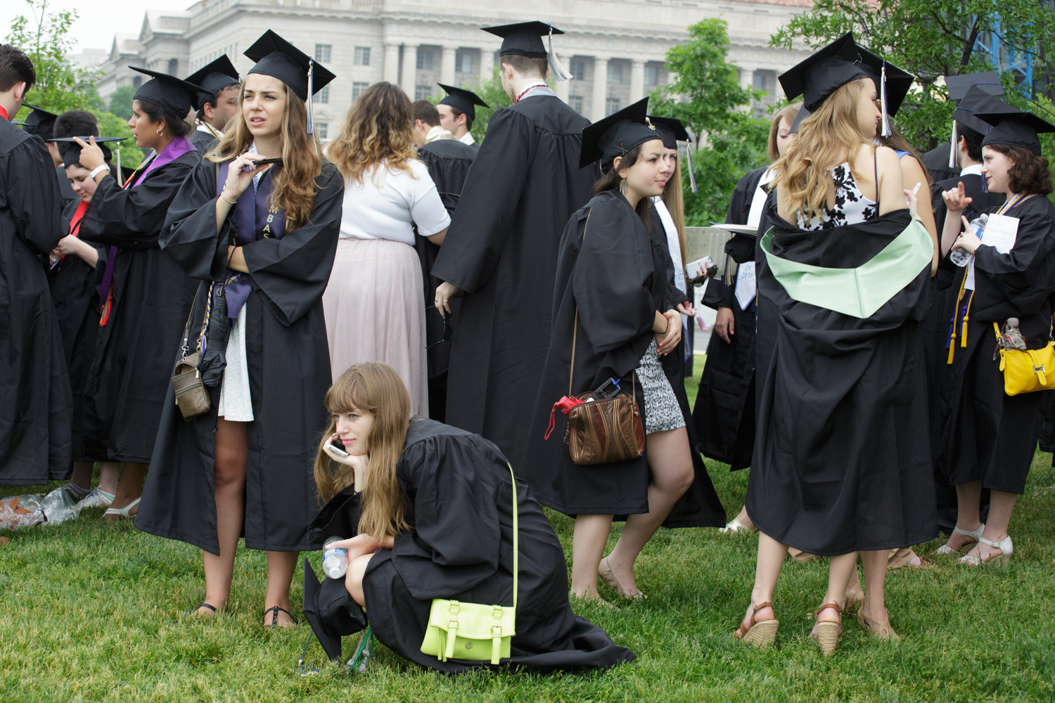 GW Commencement on The Mall 2015