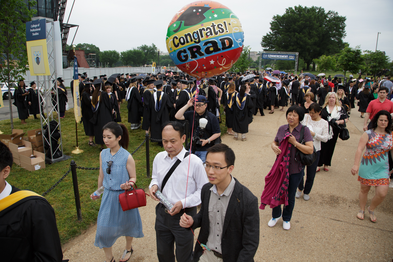 GW Commencement on The Mall 2015