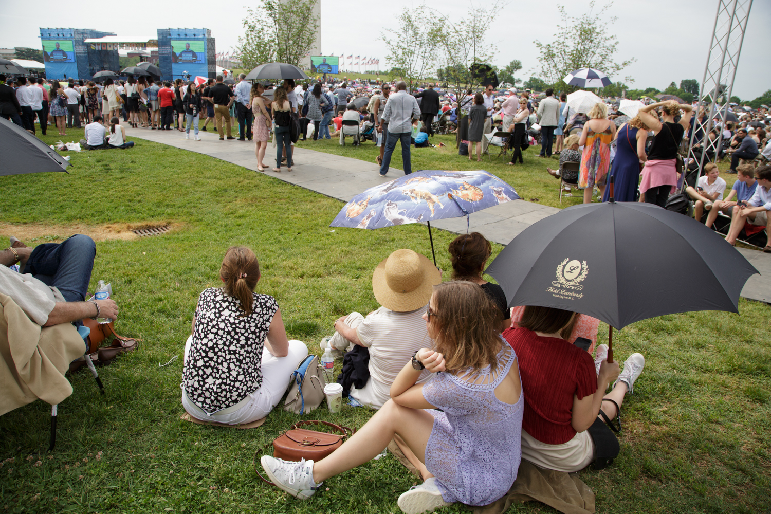 GW Commencement on The Mall 2015