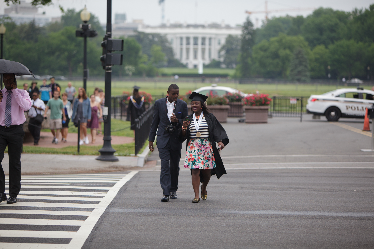 GW Commencement on The Mall 2015