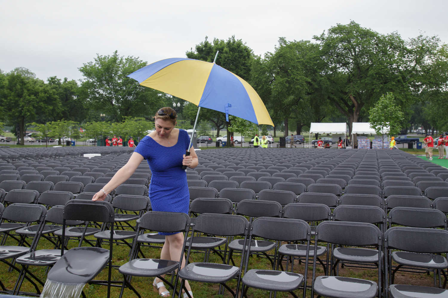 GW Commencement on The Mall 2015