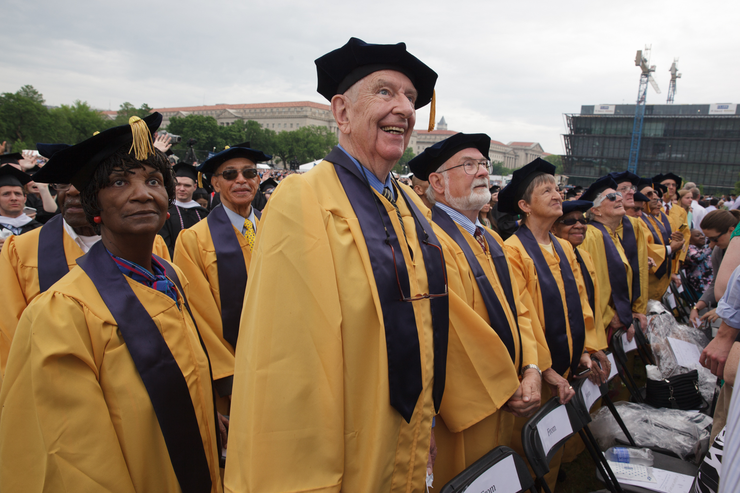 GW Commencement on The Mall 2015