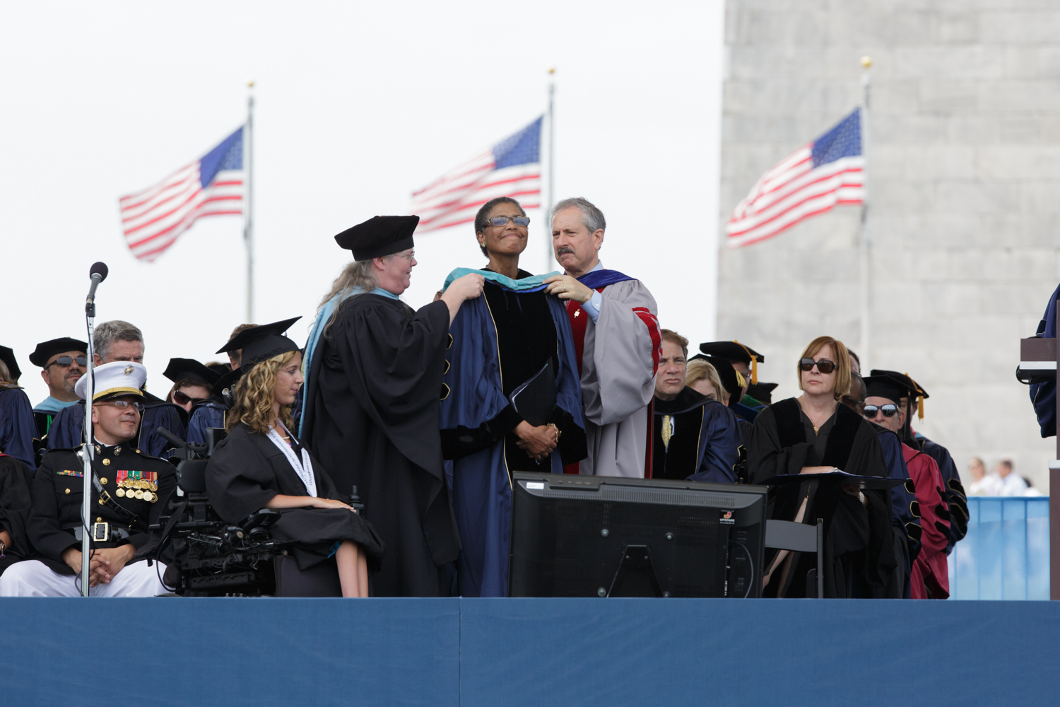 GW Commencement on The Mall 2015