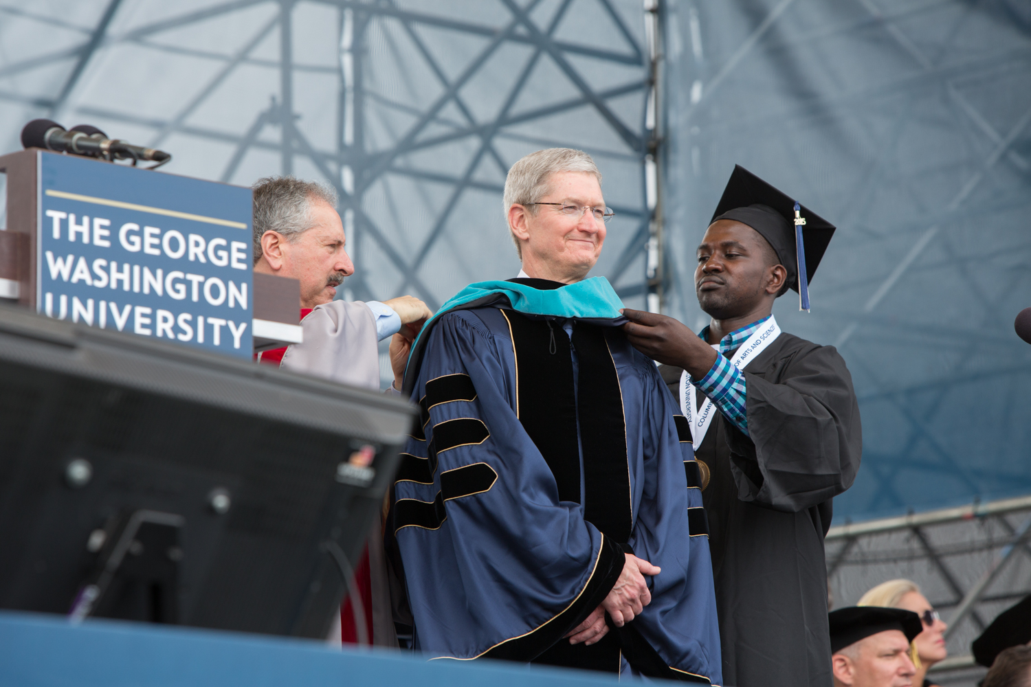 GW Commencement on The Mall 2015