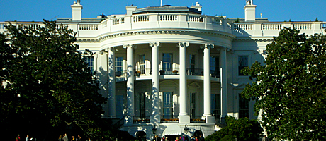 exterior of White House east wing