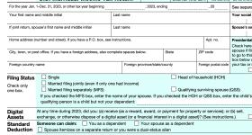 IRS tax form
