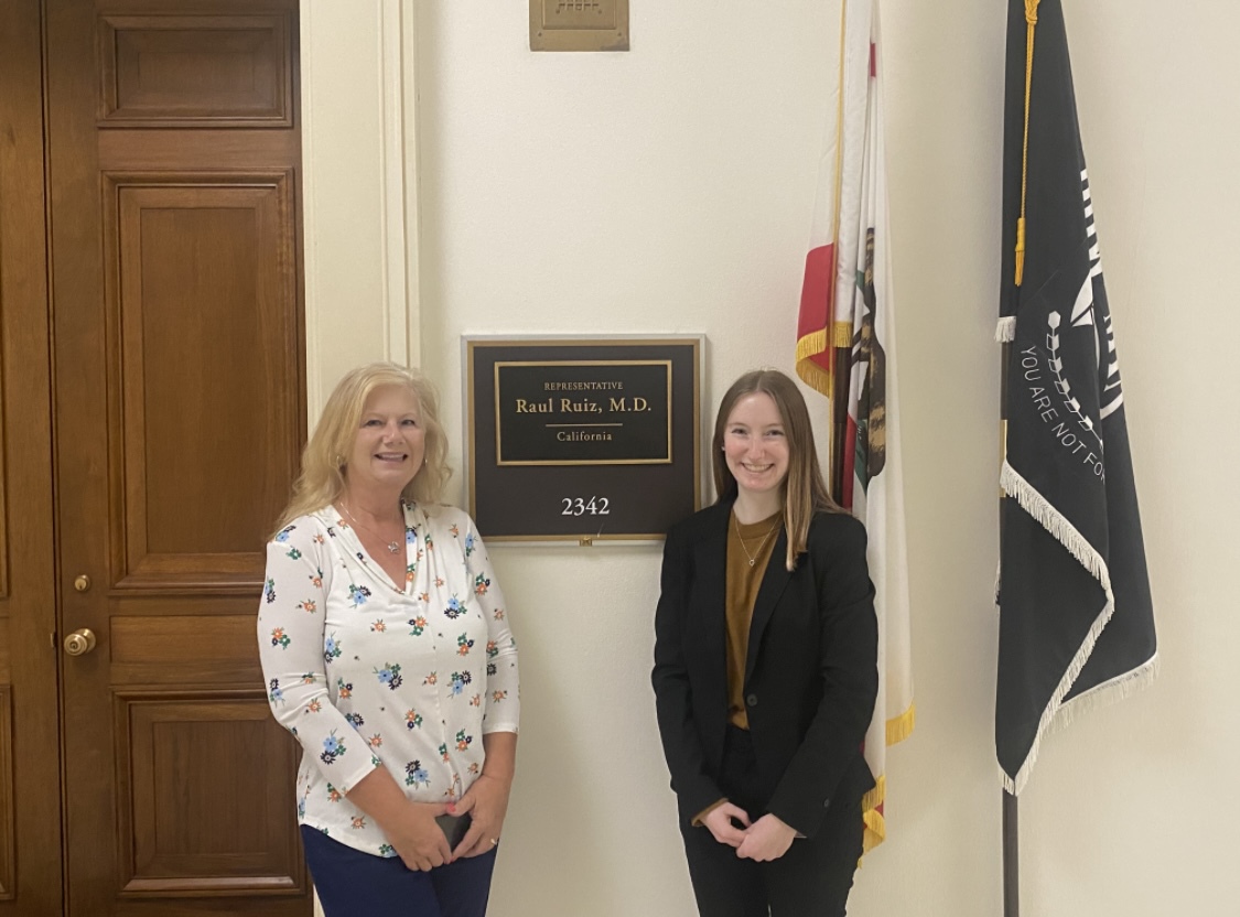Sarah Freeman and her mother