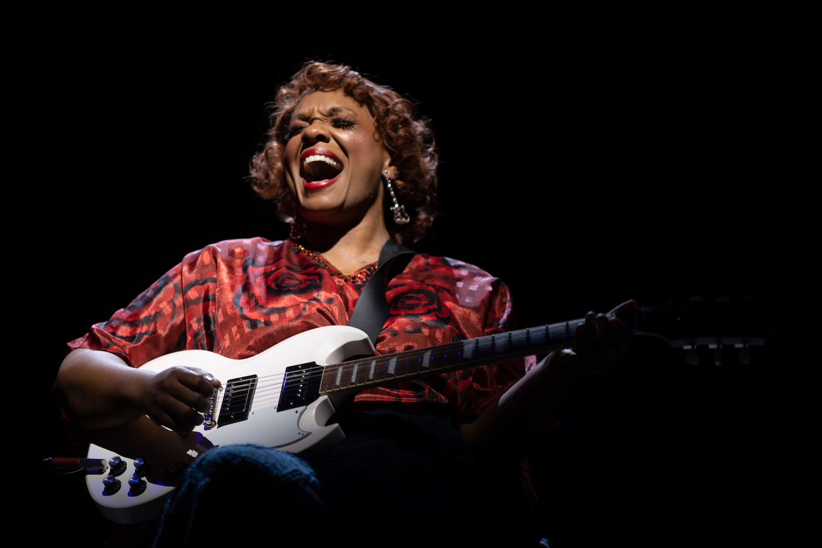 Carrie Compere plays Sister Rosetta Tharpe in a musical based on Gayle Wald's "Shout, Sister, Shout." (Courtesy Ford's Theatre)