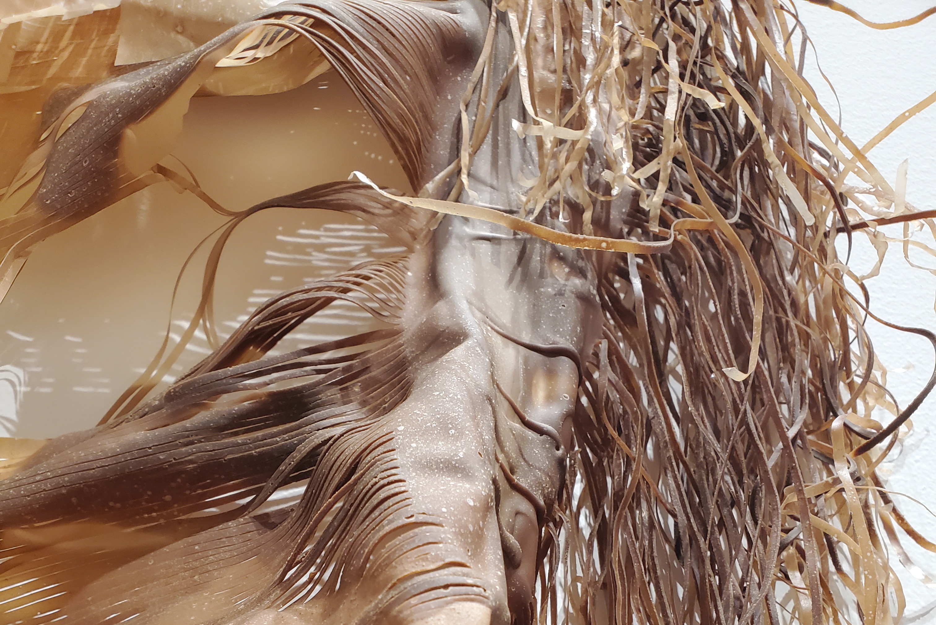 detail of large sculpture by Sofia Obando Carcamo