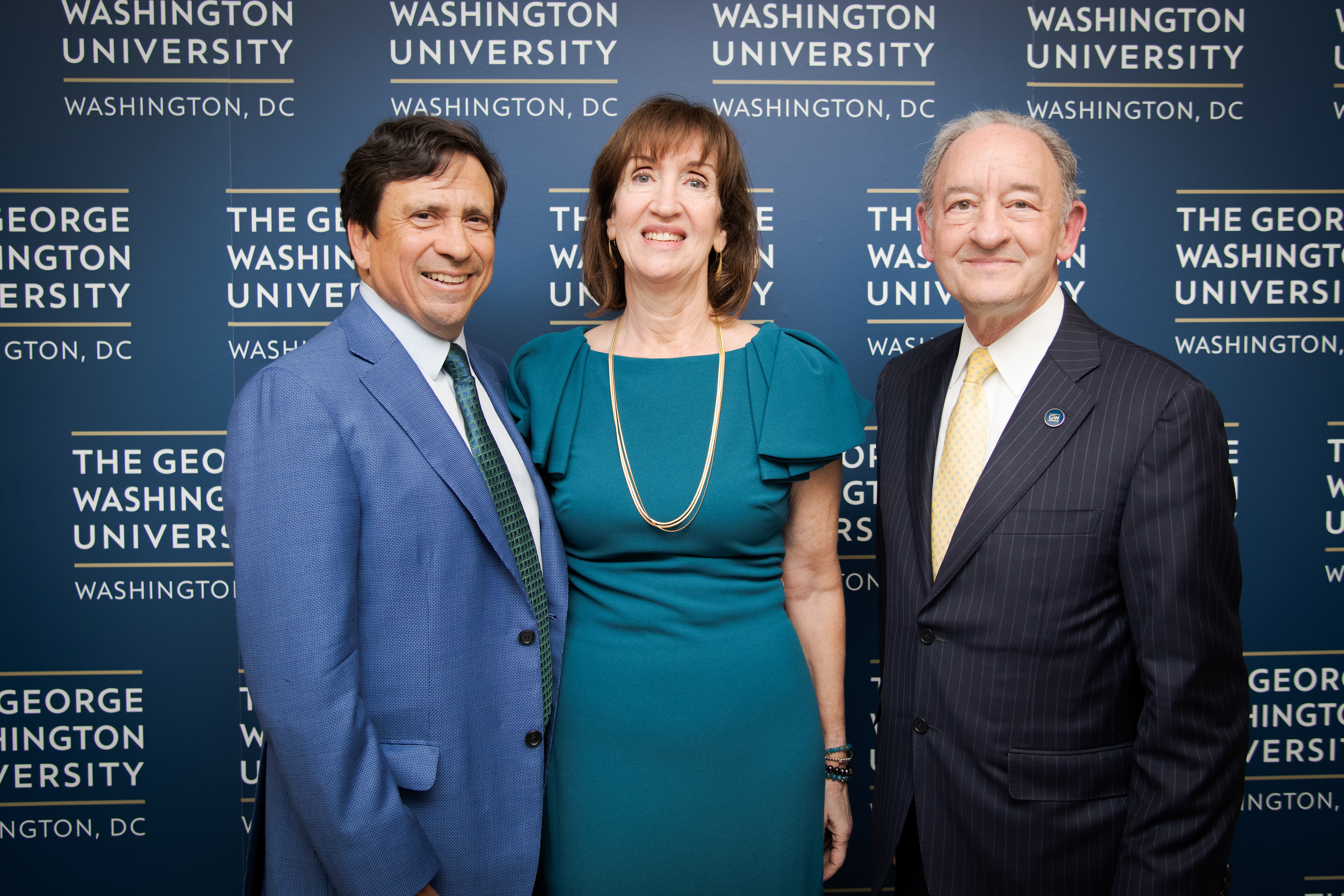 Nelson A. Carbonell Jr., Michele Carbonell and President Wrighton