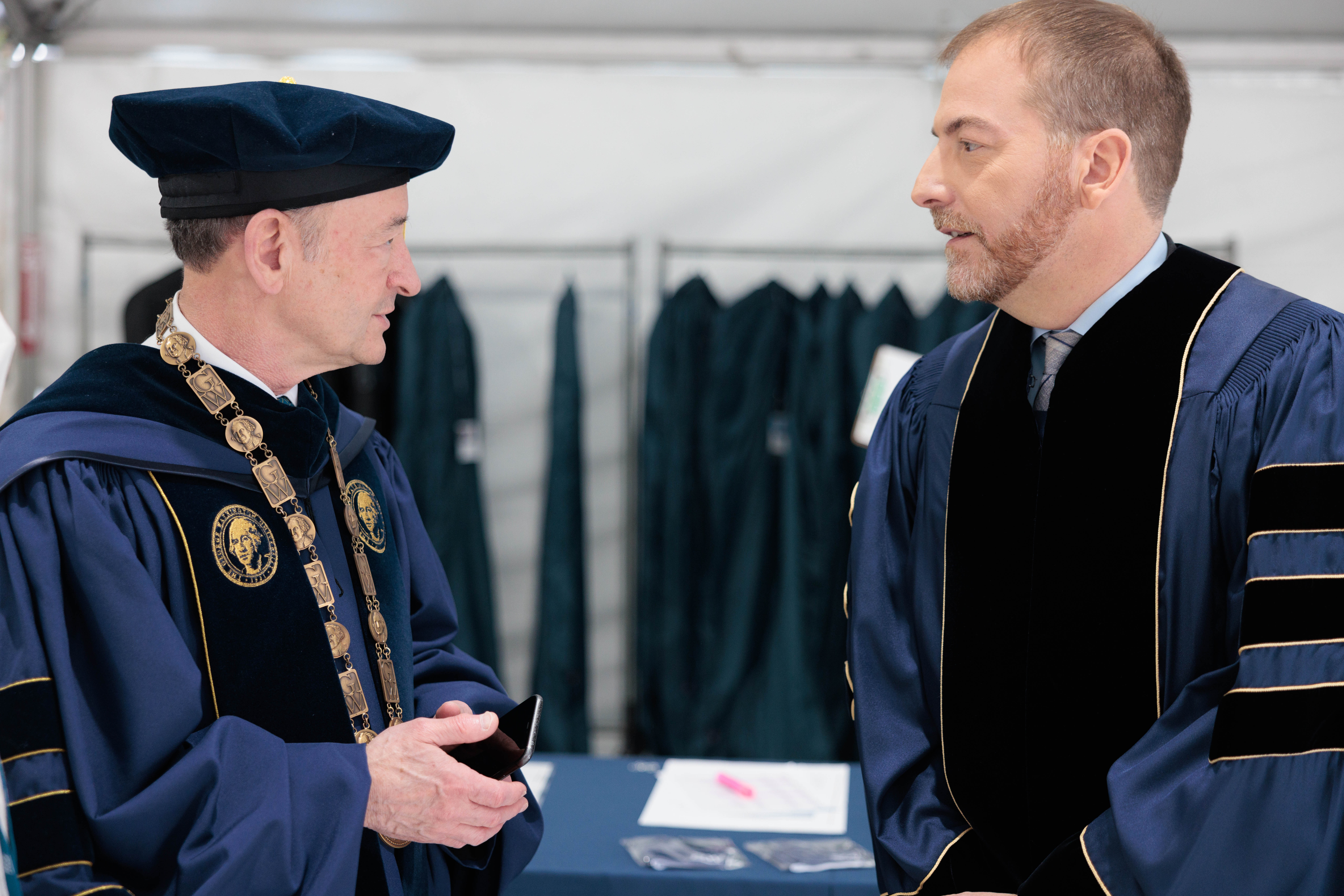 President Wrighton and Chuck Todd