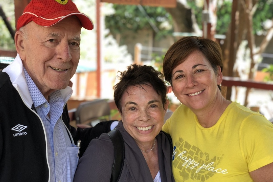 Trustee Michelle Rubin (right) with her mother (center) and father (left)