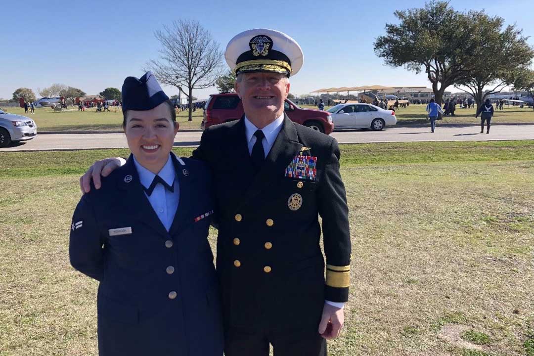 Kovacich and her father