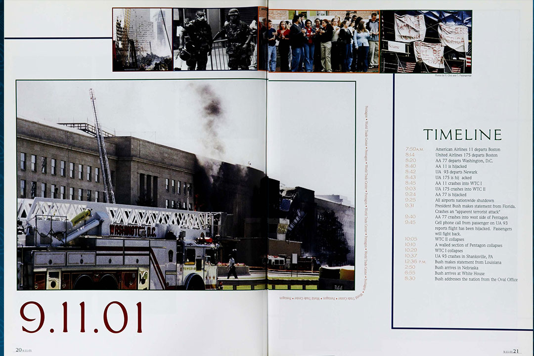 Cherry Tree spread of 9/11/2001