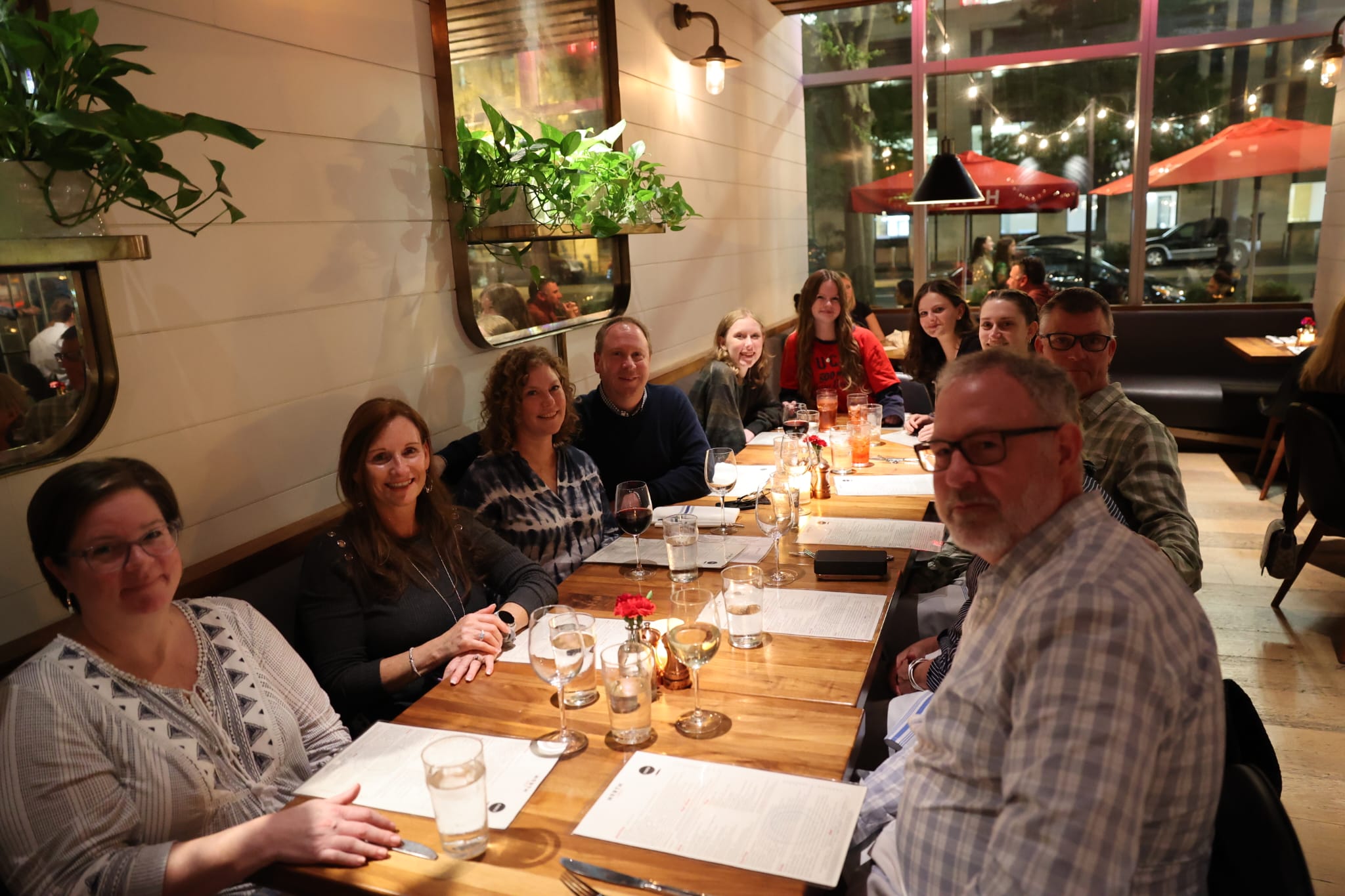 People out at dinner