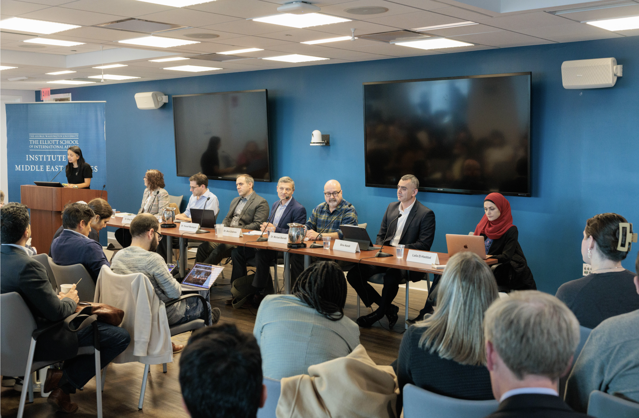 A panel of experts in Israeli-Palestinian relations shared their thoughts and stories of family and friends directly impacted by the conflict. 