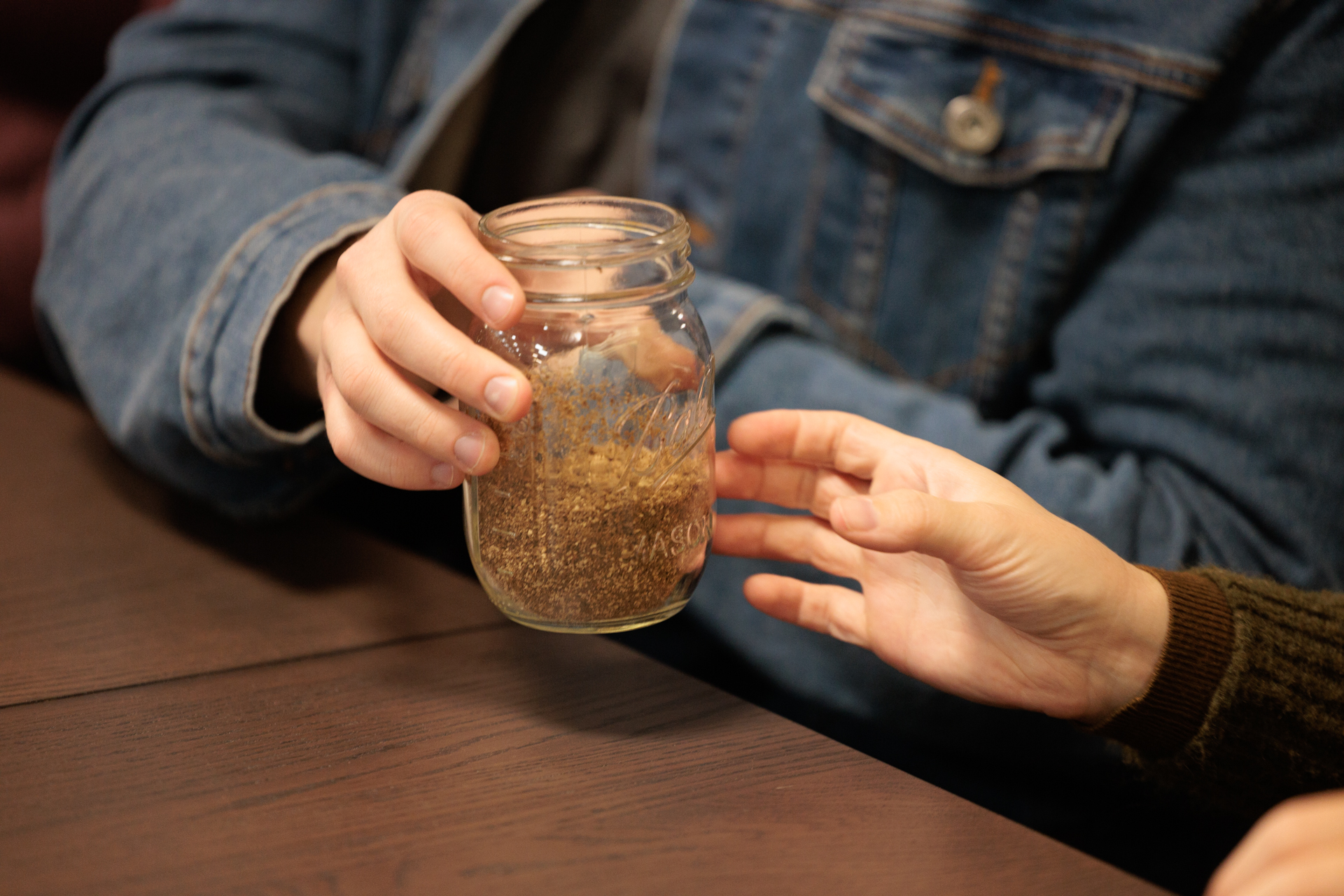 Ground acorn was passed around Ground acorn was passed around