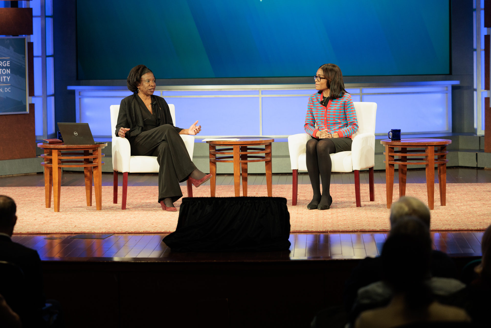 Senior VP Sharifa A. Anderson, chief diversity and inclusion officer at Fannie Mae, spoke with interim Dean Vanessa Perry about promoting values of diversity.