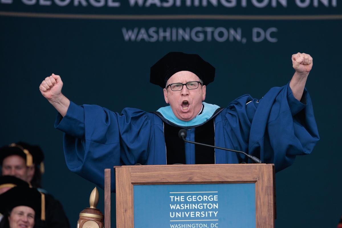 Jon Ledecky at Commencement on the National Mall