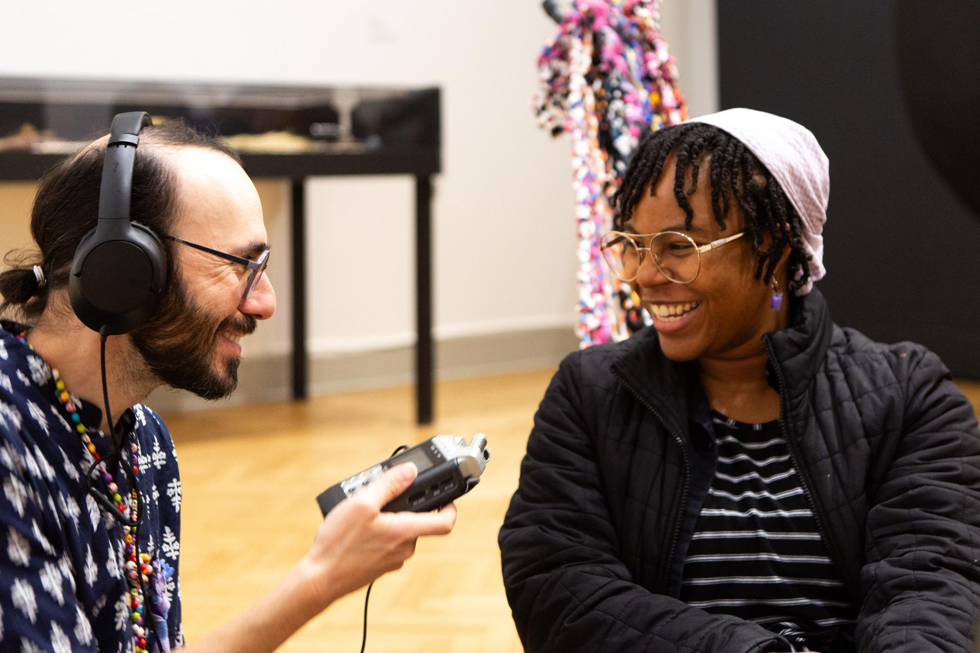 Man and woman at Extravaganza