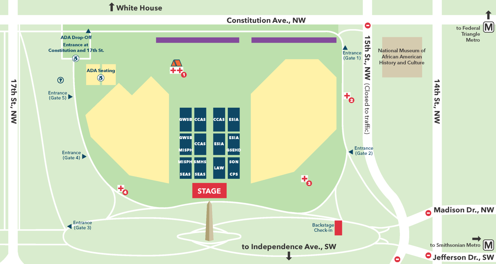Commencement site map 2024