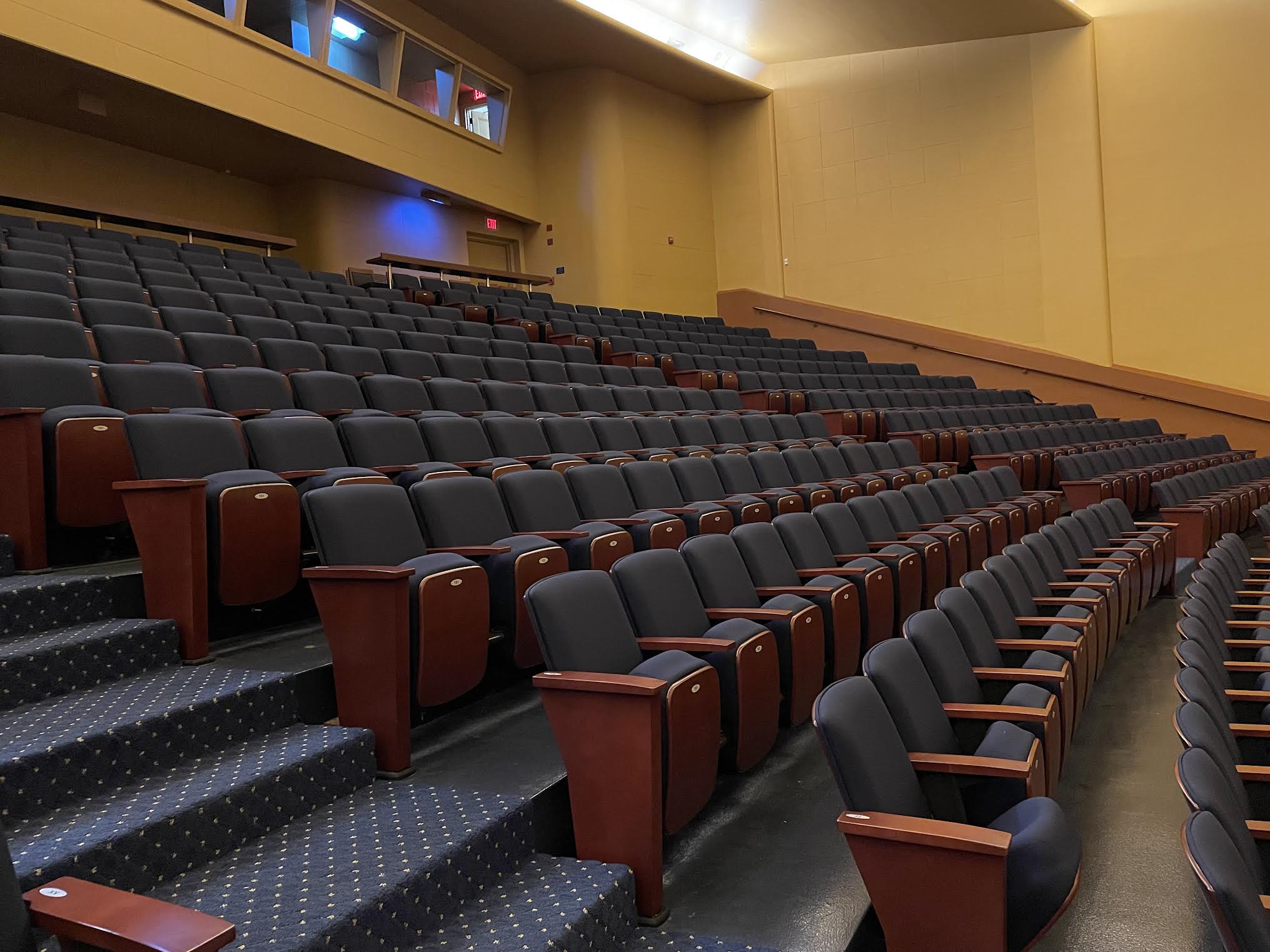 New seating replaced the old in Lisner Auditorium