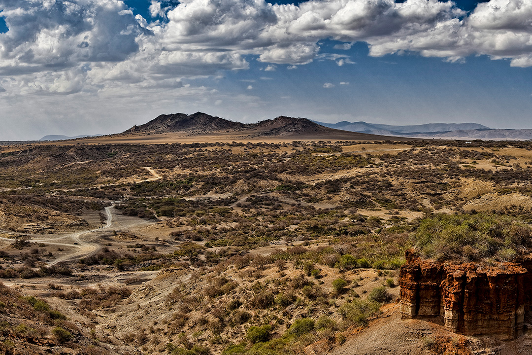 The Oldupai Gorge in Tanz: Landscape
