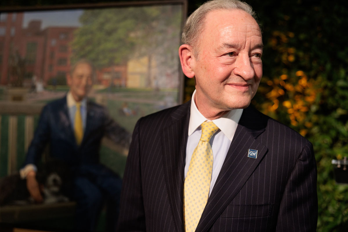 Mark S. Wrighton portrait unveiling