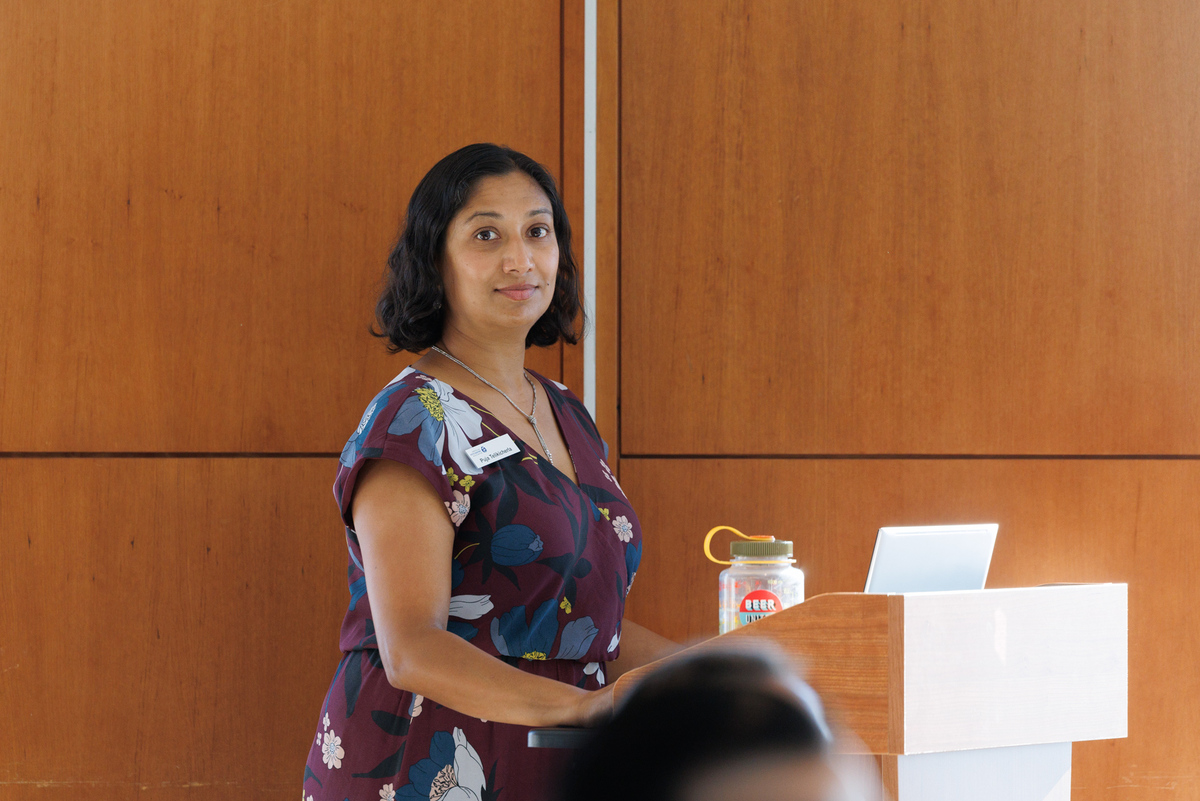 Puja Telikicherla, adjunct professor in the Graduate Program of Publishing and American Psychiatric Association licensing and subsidiary rights manager.