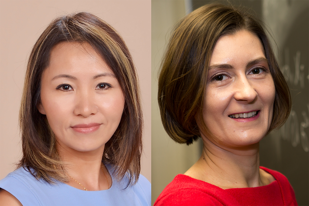 Statistics Professors Huixia Judy Wang (left) and Tatiyana Apanasovich  Statistics Professors Huixia Judy Wang (left) and Tatiyana Apanasovich