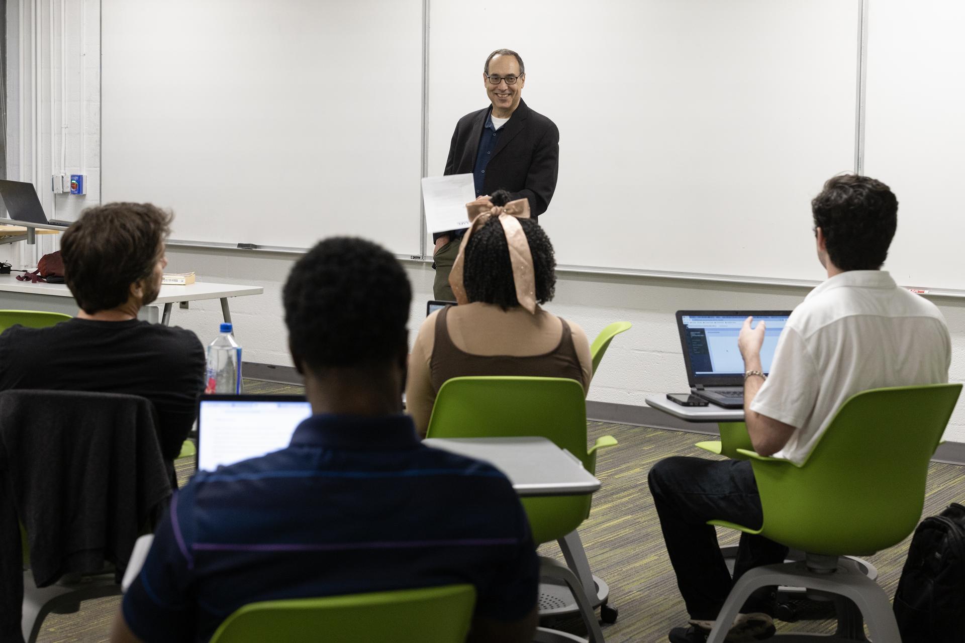 Matt Dallek teaching a class