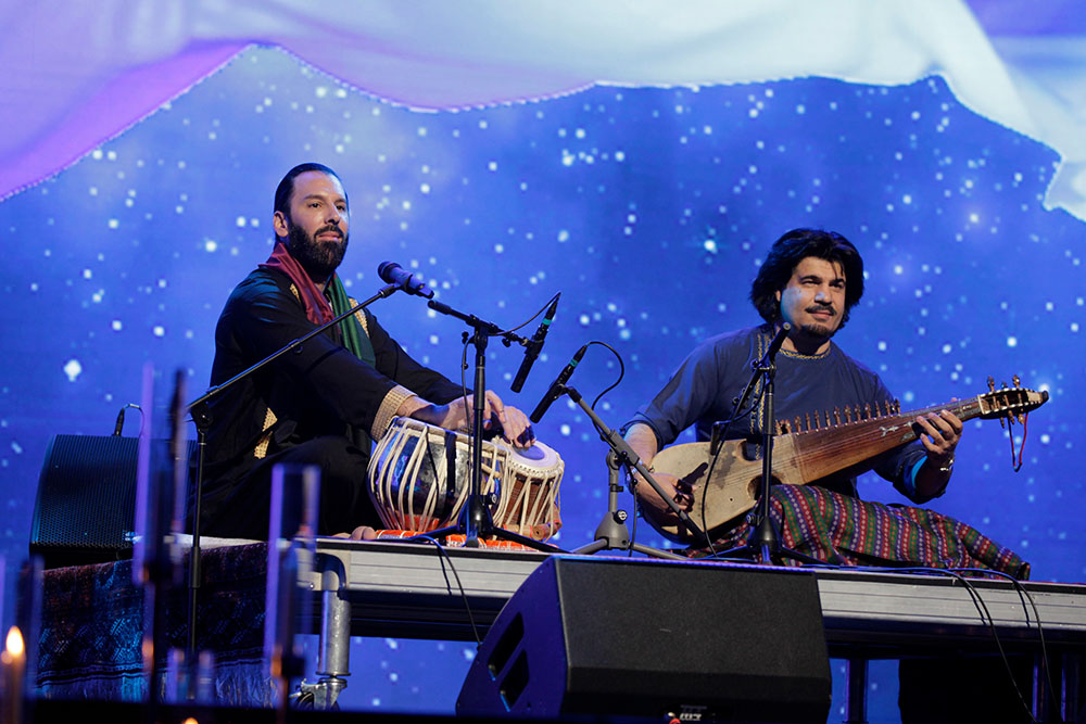 Tabla virtuoso Salar Nader and Homayoun Sakhi