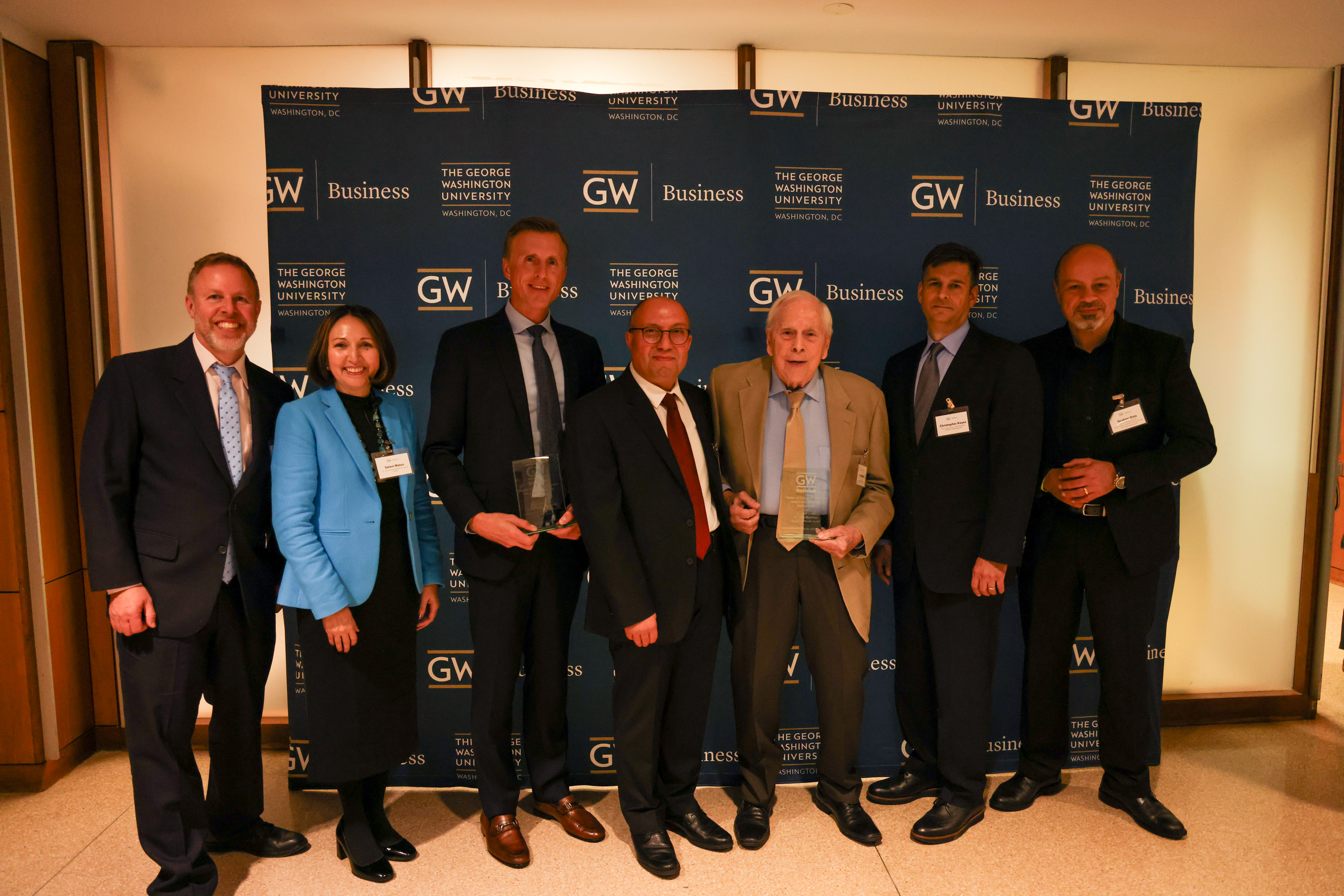 GW alumni and faculty at 50 yr  celebration of MSTHEM program.