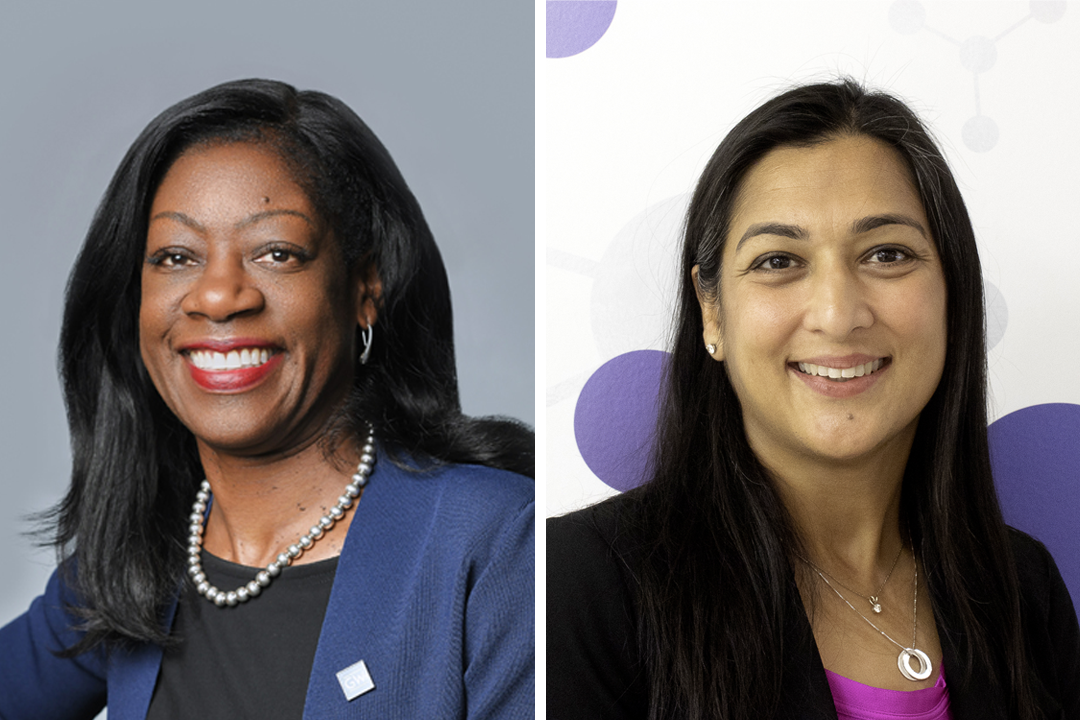 Dayna Bowen Matthew (L), Monika Kumari Goyal (R)