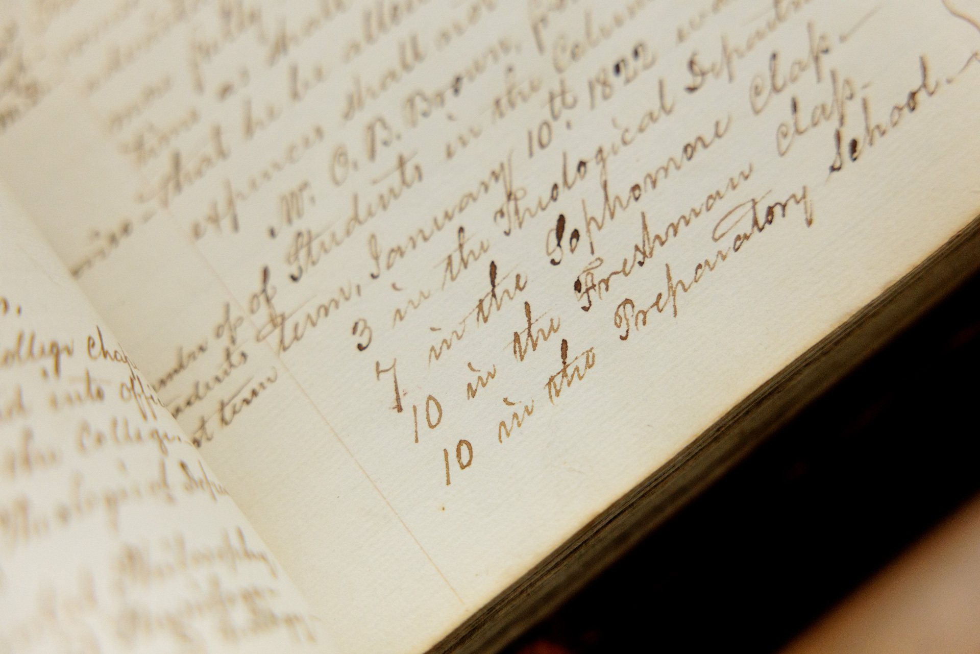Handwritten copy of the act to incorporate the Columbian College in the District of Columbia