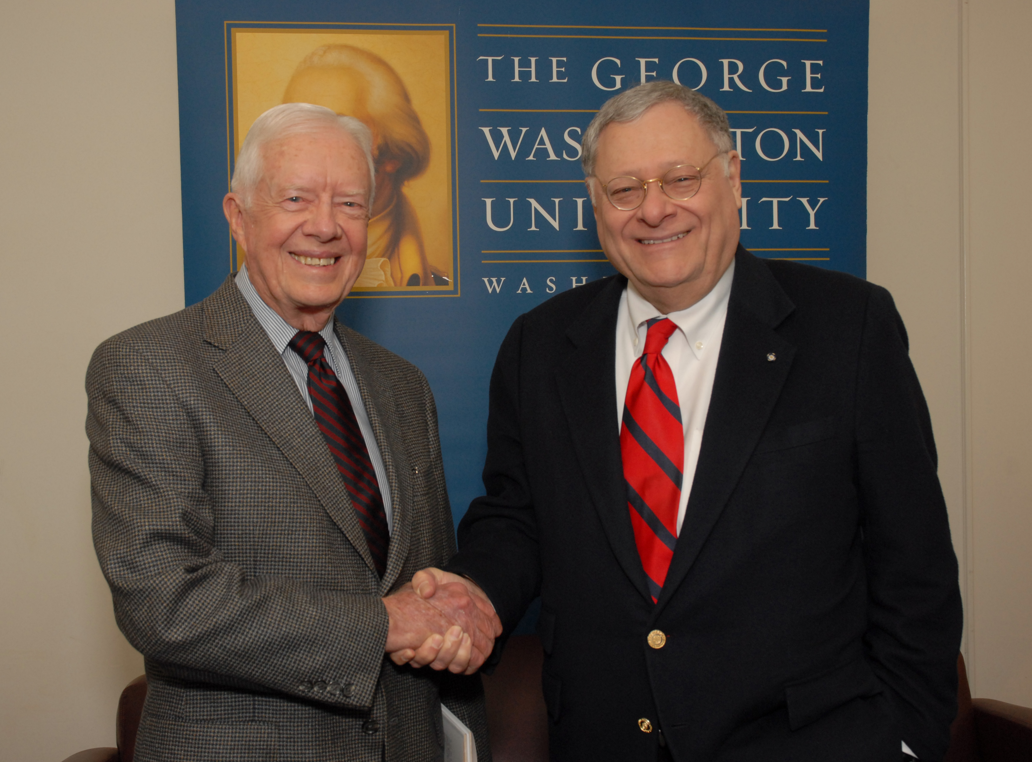 Jimmy Carter and Stephen Joel Trachtenberg