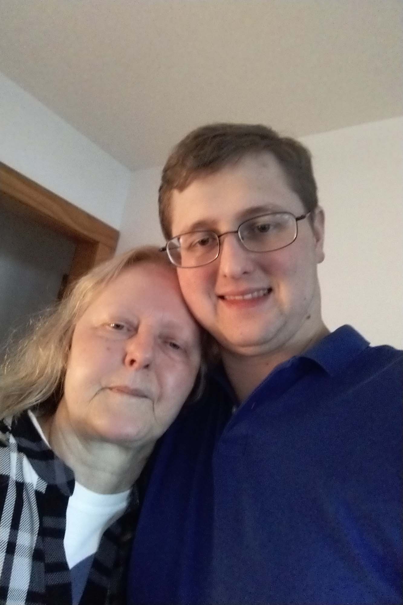 Michael Novak and his mother.