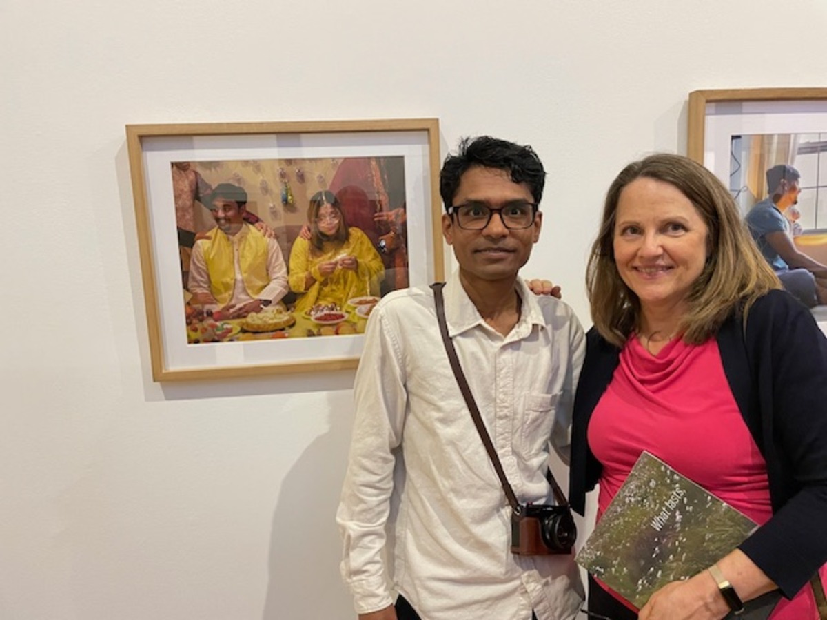Photojournalism student Aashish Kiphayet with his teacher, Susan Sterner Photojournalism student Aashish Kiphayet with his teacher, Susan Sterner
