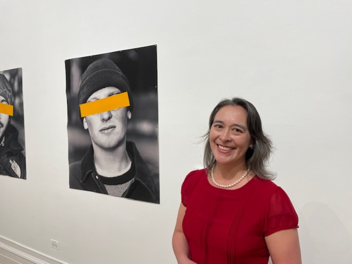 Olivia Kohler-Maga in a gallery at the party Olivia Kohler-Maga in a gallery at the party