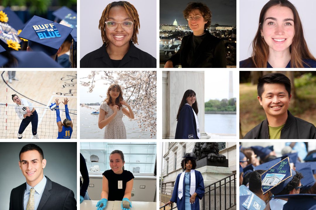 Photo collage of 10 graduates featured in the articles