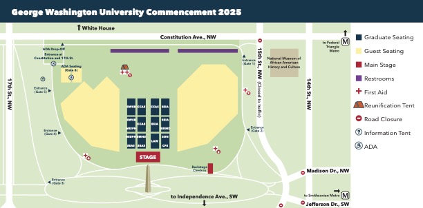 Commencement Map 2025