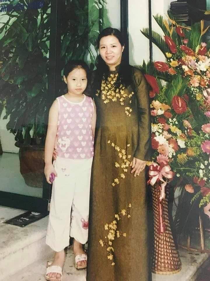 Tram Nguyen and mother