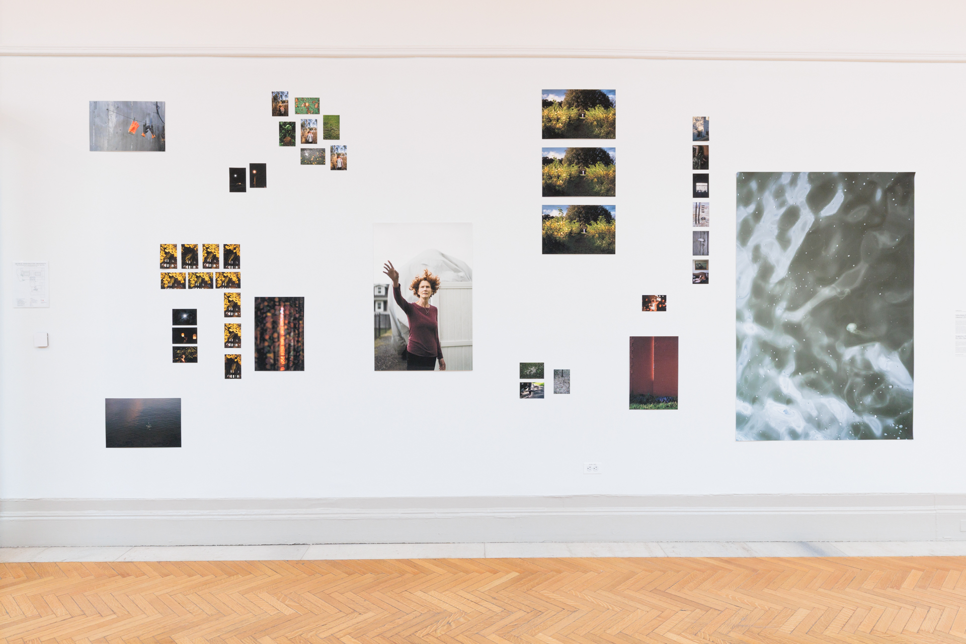A section of wall in a Flagg Building gallery