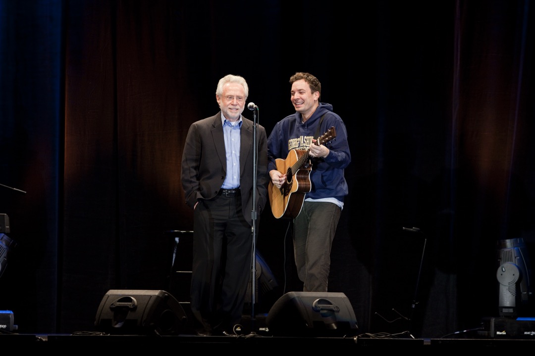Wolf Blitzer and Jimmy Fallon