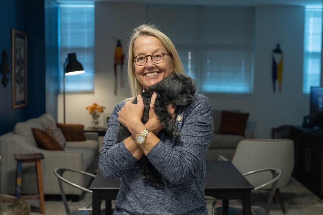 Cissy Petty and dog 