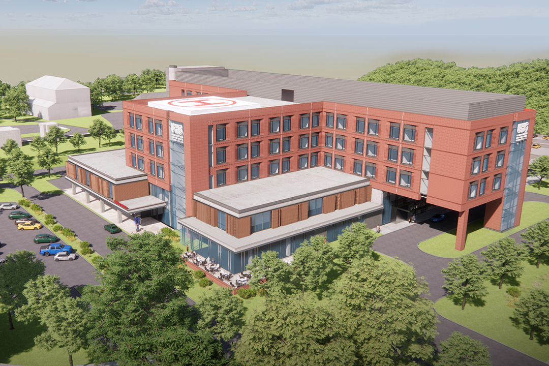 Rendering of Cedar Hill Regional Medical Center, GW Health