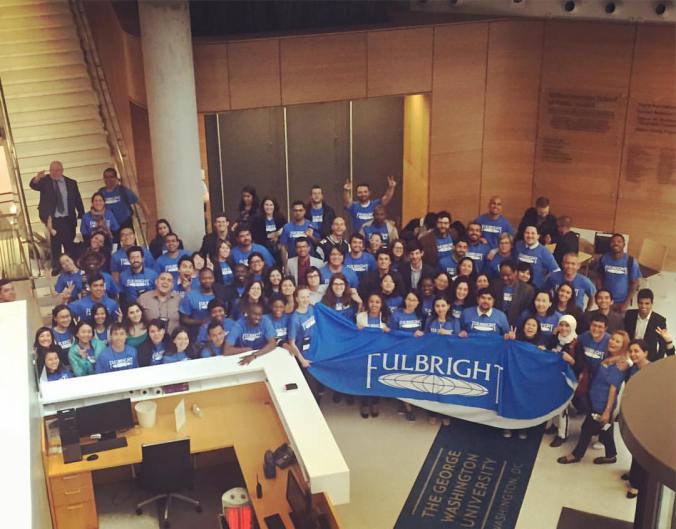 Scholars at the Fulbright Enrichment Seminar. (Photo: Tess Cannon)