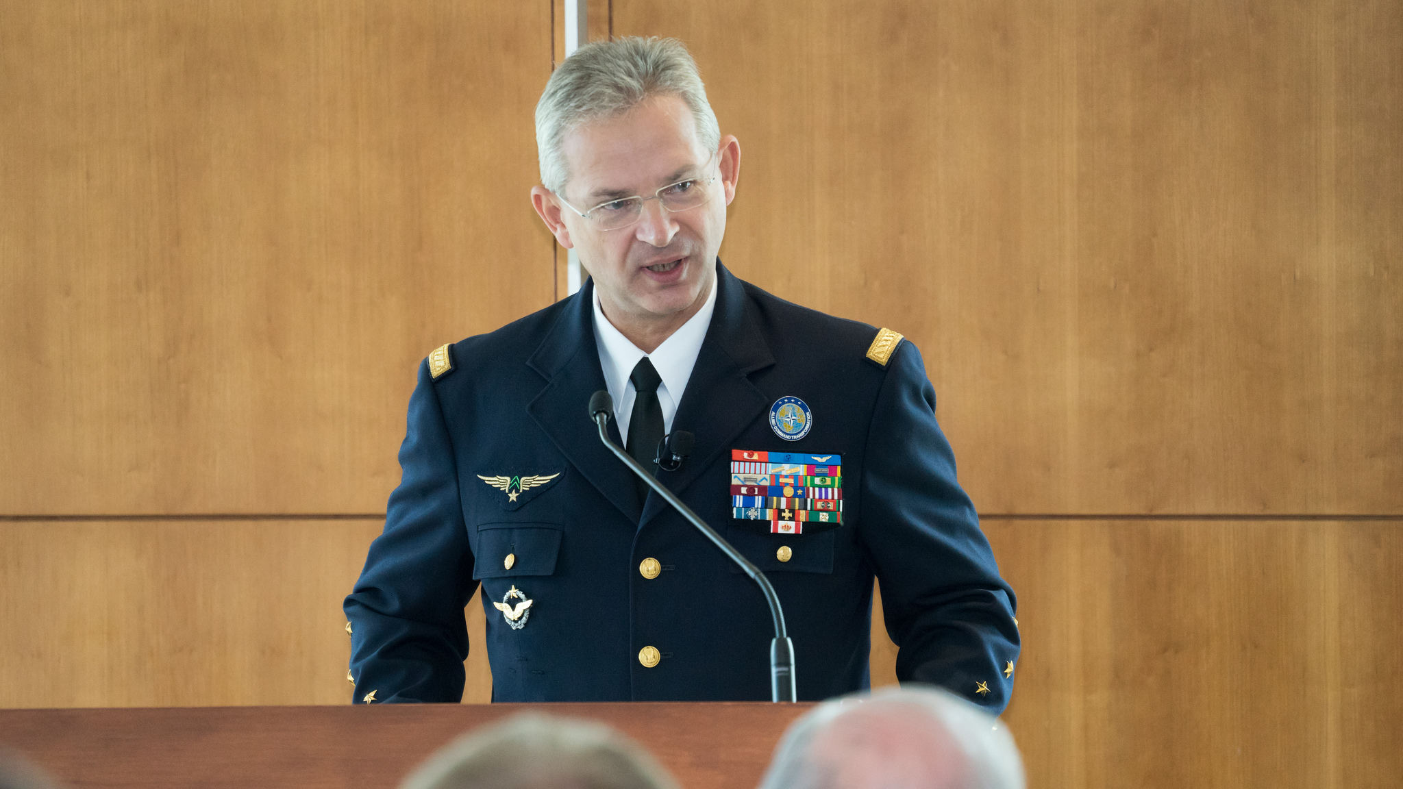 NATO Supreme Allied Commander for Transformation Denis Mercier spoke Monday at the Elliott School. (Elliott School for Internati