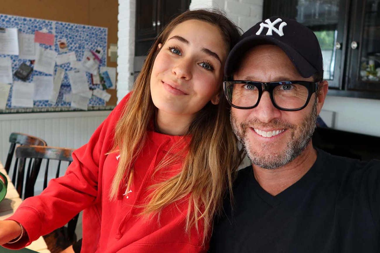 Image of Richard Weitz and his daughter, Demi. 
