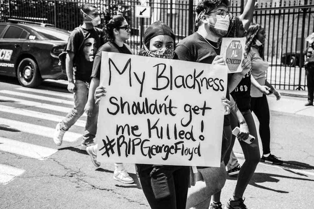 Black Lives Matter protest in 2020.